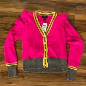 NWT Hot pink cashmere cardigan